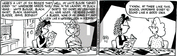 Luann - Thursday September 2, 1993 Comic Strip