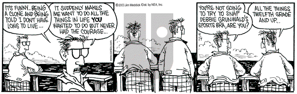Monty on Thursday April 17, 2003 Comic Strip