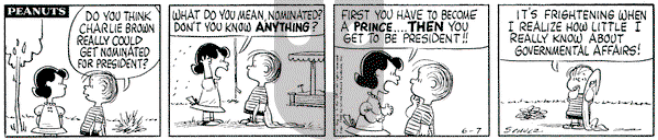 Peanuts - Tuesday June 7, 1960 Comic Strip