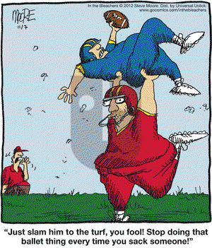 In the Bleachers on Wednesday November 7, 2012 Comic Strip