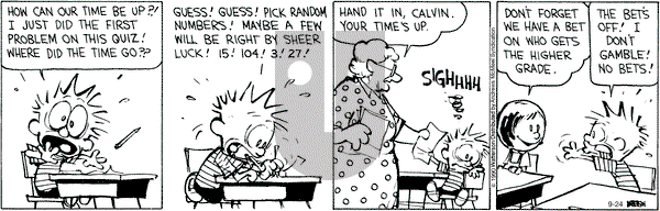 Calvin and Hobbes - Thursday September 24, 2020 Comic Strip