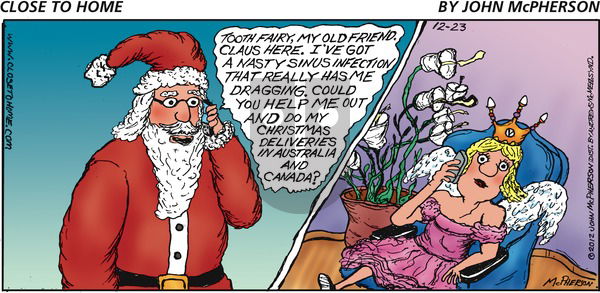 Close to Home on Sunday December 23, 2018 Comic Strip