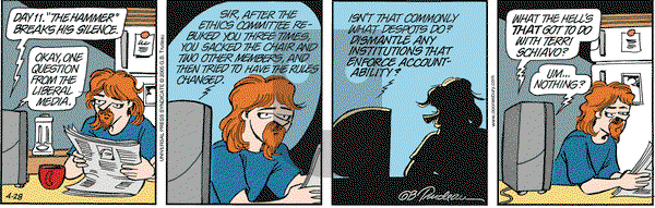 Doonesbury on Thursday April 28, 2005 Comic Strip