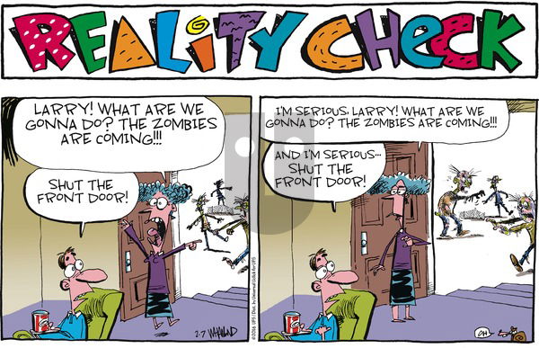 Reality Check on Sunday February 7, 2016 Comic Strip