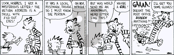 Calvin and Hobbes - Tuesday November 3, 1992 Comic Strip