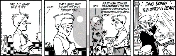 Doonesbury on Friday December 25, 1987 Comic Strip