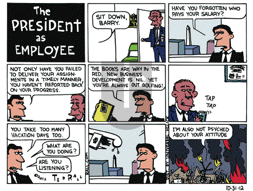 Ted Rall on Wednesday October 31, 2012 Comic Strip