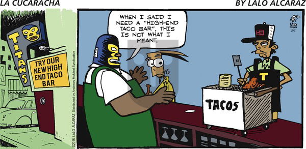 La Cucaracha on Sunday February 7, 2021 Comic Strip