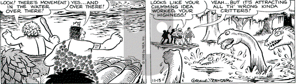 Alley Oop on Friday November 13, 1998 Comic Strip