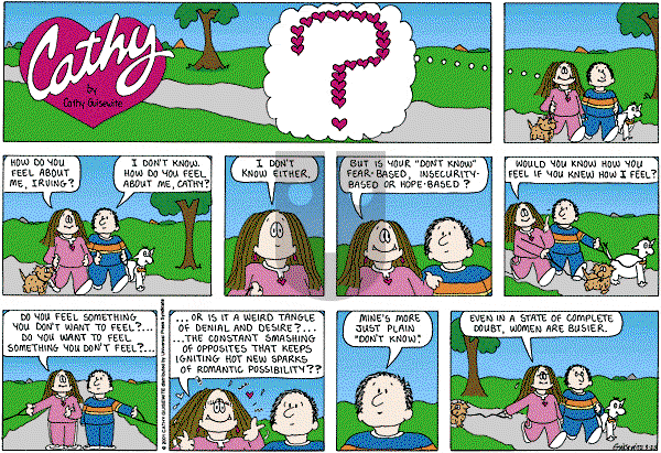 Cathy Classics - Sunday March 25, 2012 Comic Strip