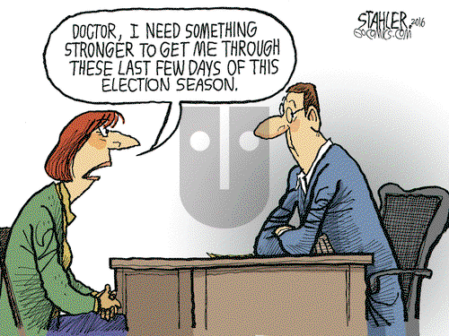 Jeff Stahler on Tuesday November 1, 2016 Comic Strip