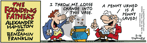 Frank and Ernest on Monday August 16, 2004 Comic Strip