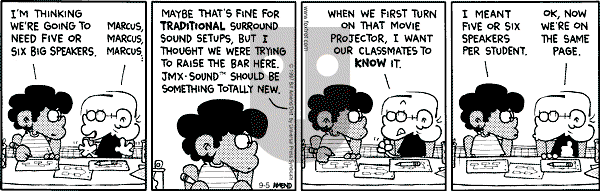 FoxTrot on Tuesday September 5, 2000 Comic Strip
