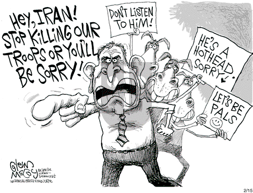 Glenn McCoy on Thursday February 15, 2007 Comic Strip