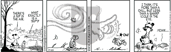 Over the Hedge on Saturday November 20, 2004 Comic Strip