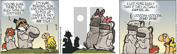 Over the Hedge on Wednesday April 1, 2009 Comic Strip