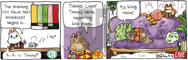 Breaking Cat News on Thursday September 13, 2018 Comic Strip