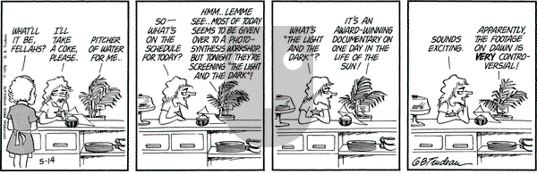 Doonesbury on Wednesday May 14, 1975 Comic Strip
