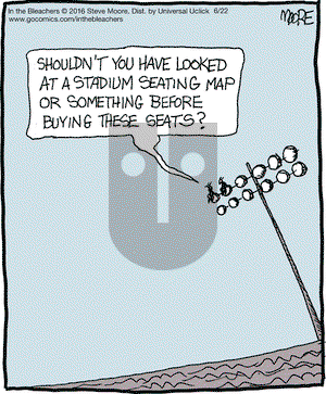 In the Bleachers on Wednesday June 22, 2016 Comic Strip