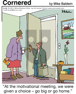 Cornered on Tuesday September 30, 2014 Comic Strip