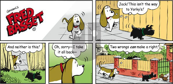 Fred Basset - Sunday May 11, 2014 Comic Strip