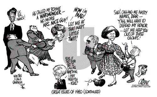 Pat Oliphant on Thursday October 23, 1980 Comic Strip