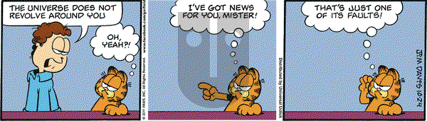 Garfield on Monday October 24, 2011 Comic Strip
