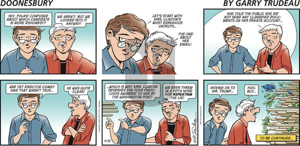 Doonesbury on Sunday September 25, 2016 Comic Strip