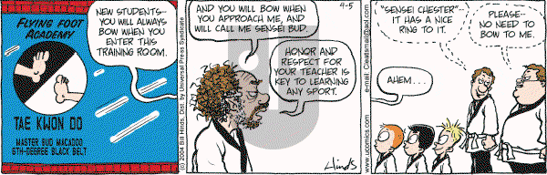 Cleats - Monday April 5, 2004 Comic Strip