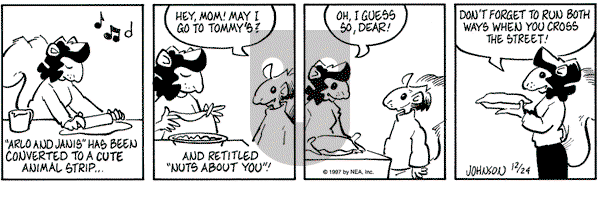 Arlo and Janis on Friday December 26, 1997 Comic Strip