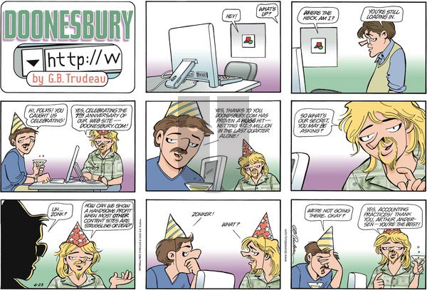Doonesbury on Sunday June 23, 2002 Comic Strip