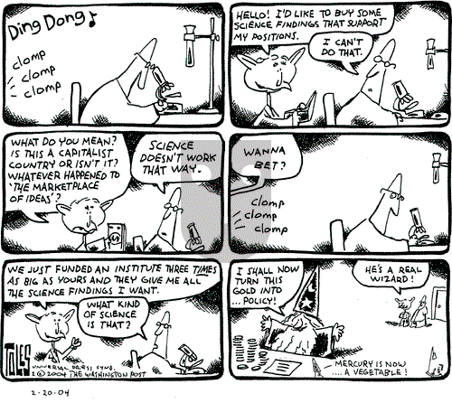 Tom Toles - Friday February 20, 2004 Comic Strip