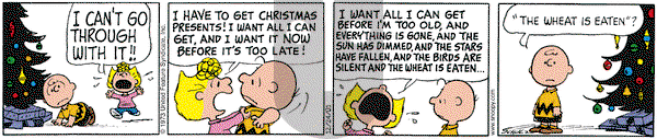 Peanuts - Monday December 24, 2001 Comic Strip