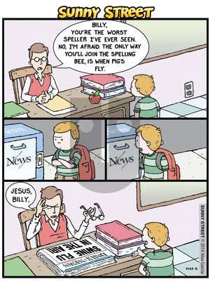 Sunny Street on Wednesday December 10, 2014 Comic Strip