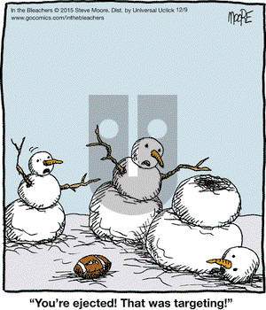 In the Bleachers - Wednesday December 9, 2015 Comic Strip