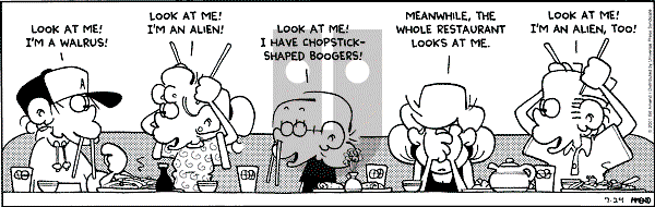 FoxTrot on Tuesday July 24, 2001 Comic Strip