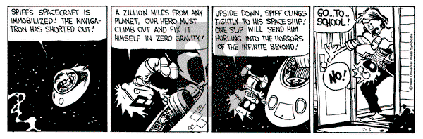 Calvin and Hobbes on Monday December 5, 1988 Comic Strip