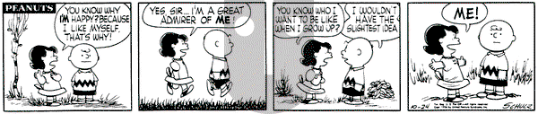 Peanuts on Wednesday October 24, 1956 Comic Strip