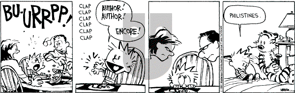 Calvin and Hobbes - Wednesday March 13, 1991 Comic Strip