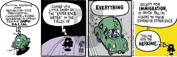 La Cucaracha on Saturday September 13, 2008 Comic Strip