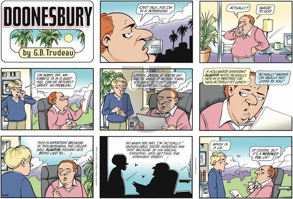 Doonesbury on Sunday September 26, 2004 Comic Strip