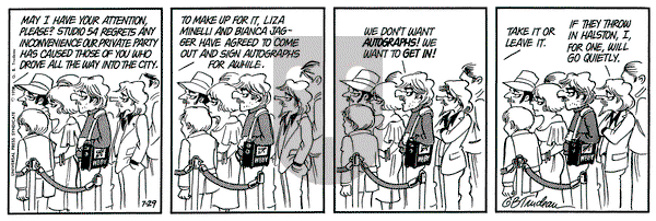 Doonesbury on Saturday July 29, 1978 Comic Strip