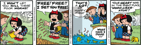 Nancy on Friday April 6, 2018 Comic Strip