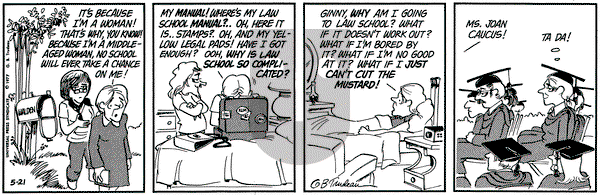 Doonesbury on Saturday May 21, 1977 Comic Strip