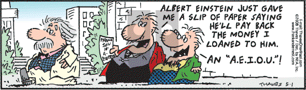 Frank and Ernest - Thursday May 1, 2008 Comic Strip
