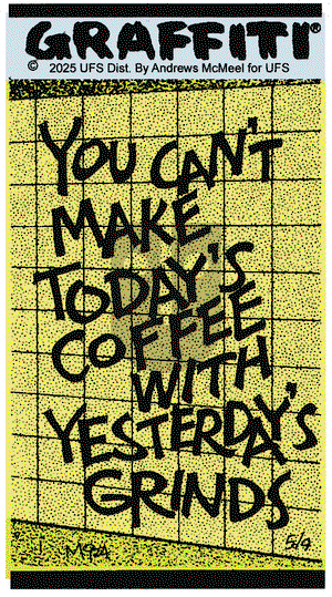 Graffiti on Friday May 9, 2025 Comic Strip