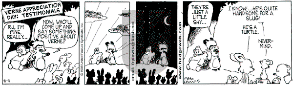 Over the Hedge on Wednesday March 11, 1998 Comic Strip