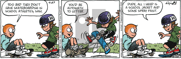 Cleats on Thursday April 27, 2006 Comic Strip