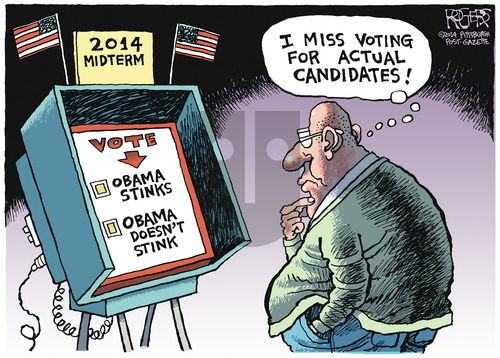 Rob Rogers on Sunday November 2, 2014 Comic Strip