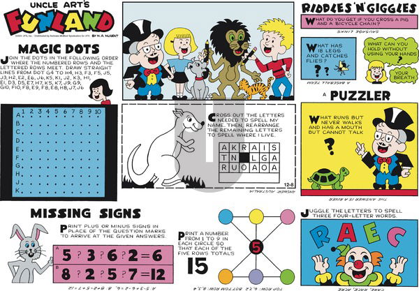 Uncle Art's Funland on Sunday December 8, 2024 Comic Strip
